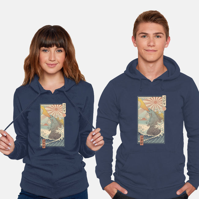 King Kaiju Ukiyo-E-unisex pullover sweatshirt-vp021