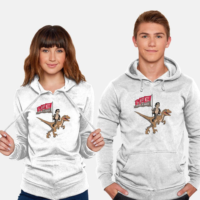 Life Uhhh Finds a Way-unisex pullover sweatshirt-Ben Douglass