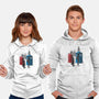 Cabins Collide-unisex pullover sweatshirt-Adams Pinto