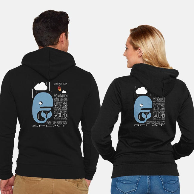 Splat!-unisex zip-up sweatshirt-maped
