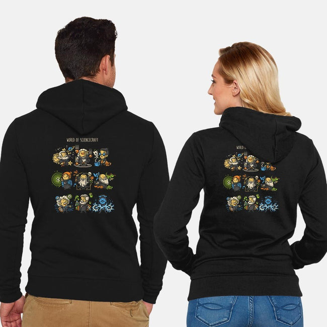 World of Sciencecraft-unisex zip-up sweatshirt-Letter_Q