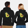 Alien Avocado-unisex zip-up sweatshirt-DinoMike