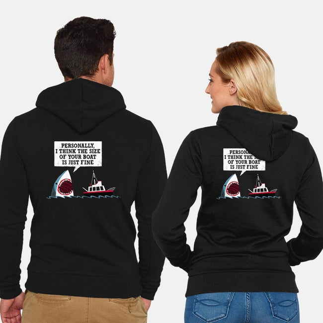 Polite Jaws-unisex zip-up sweatshirt-DinoMike