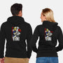 Barbatos Damaged-unisex zip-up sweatshirt-spoilerinc