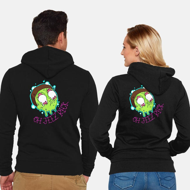 OH JEEZ-unisex zip-up sweatshirt-ithrowtrainz