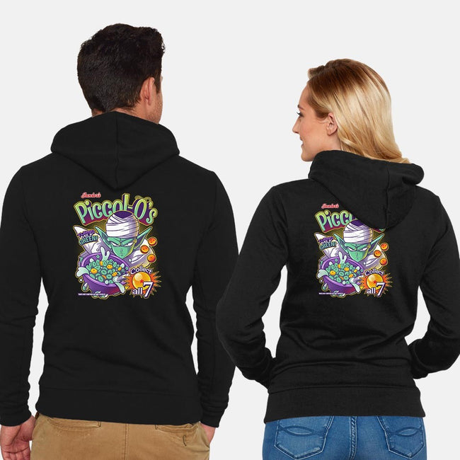 Piccol-O's-unisex zip-up sweatshirt-KindaCreative