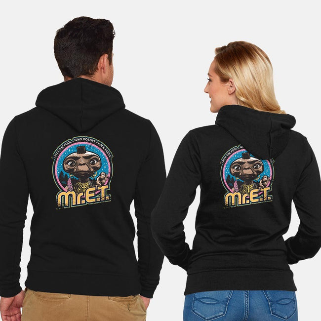 Mr. E.T.-unisex zip-up sweatshirt-Captain Ribman
