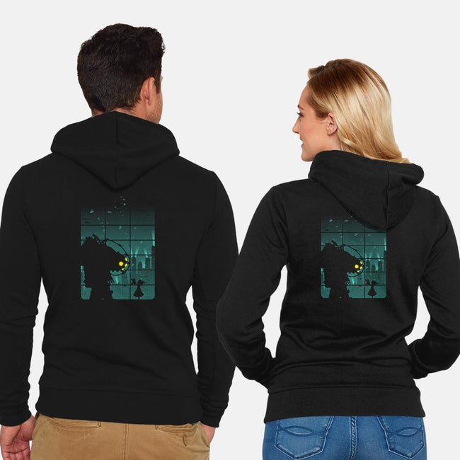 Come On, Mr. Bubbles!-unisex zip-up sweatshirt-filiskun