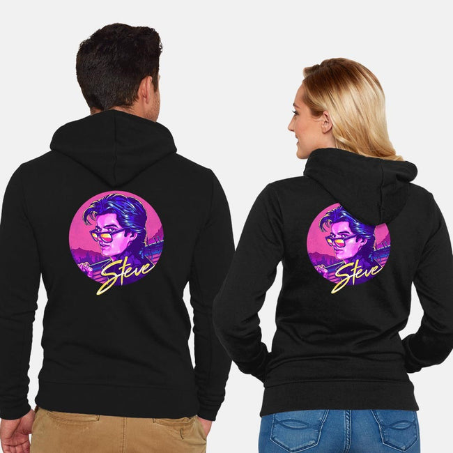 King Steve-unisex zip-up sweatshirt-zerobriant