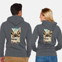 Ancient Moth Ukiyo-E-unisex zip-up sweatshirt-vp021