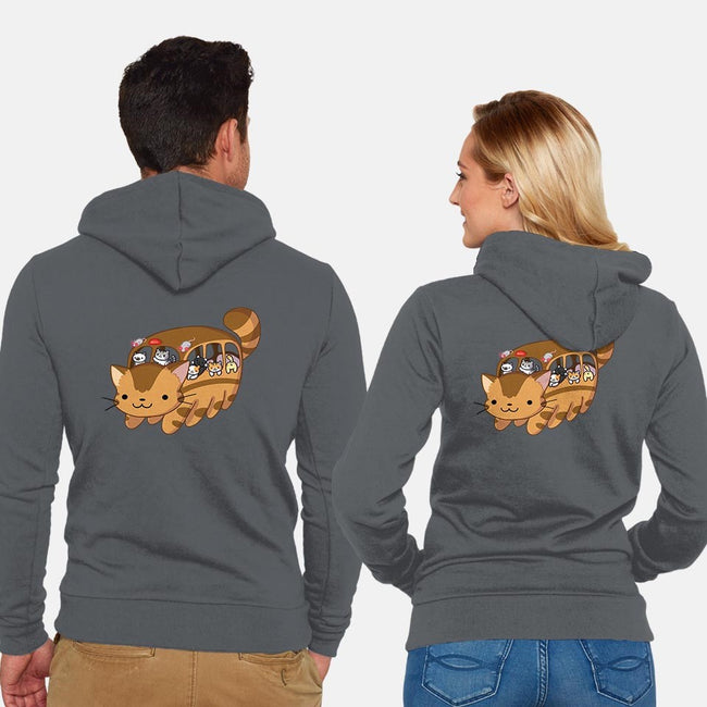 All Aboard-unisex zip-up sweatshirt-kpcomix
