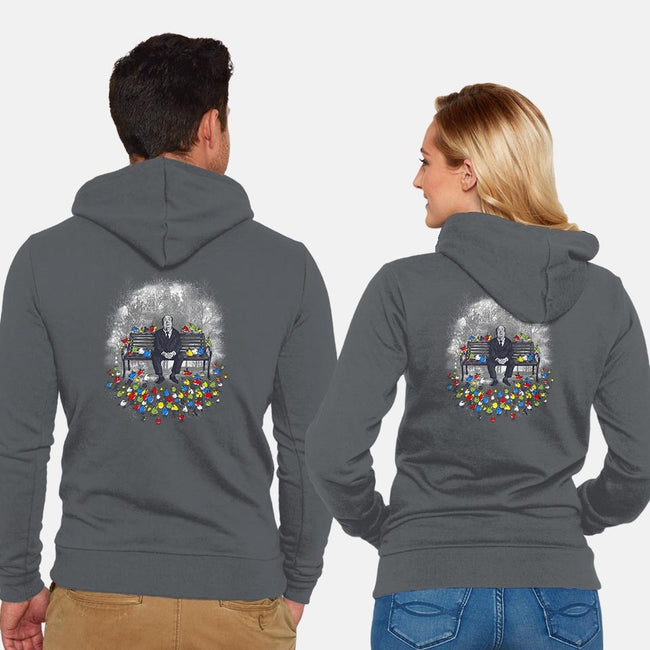 Them Birds-unisex zip-up sweatshirt-dandingeroz