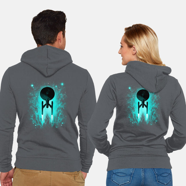 Voyages In Space-unisex zip-up sweatshirt-alemaglia