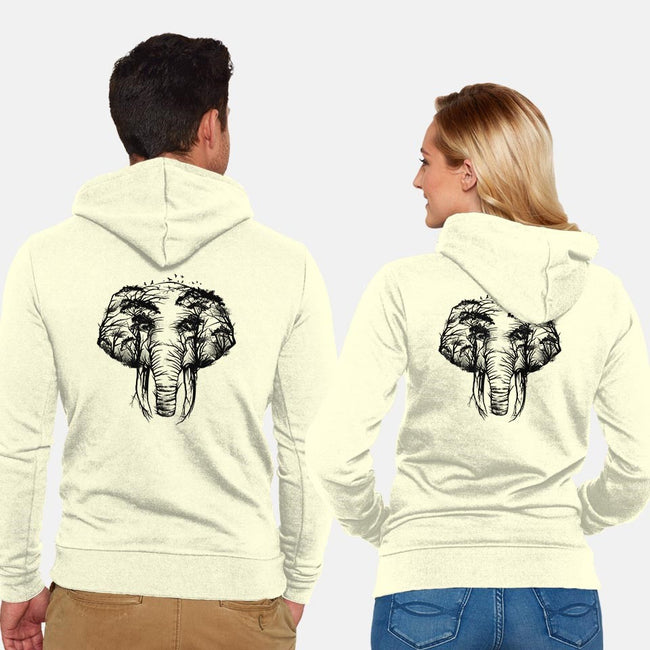 Wild Safari-unisex zip-up sweatshirt-dandingeroz