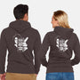 Drink Milk and Kick Ass-unisex zip-up sweatshirt-butcherbilly