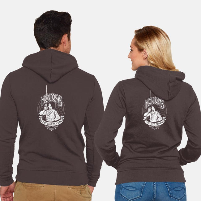Fencing School-unisex zip-up sweatshirt-Kat_Haynes