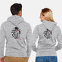 Strength, Speed and Precision-unisex zip-up sweatshirt-DrMonekers