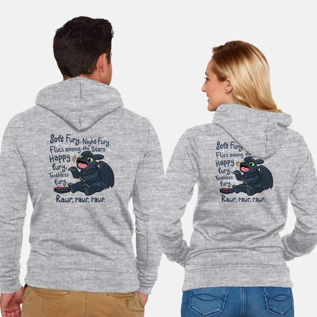 Soft Fury-unisex zip-up sweatshirt-RebelArt