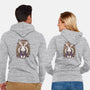 The White Rabbit-unisex zip-up sweatshirt-xMorfina
