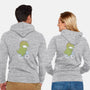 T-Rex Tries Biking-unisex zip-up sweatshirt-queenmob