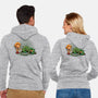 Afraid of Your Own Shadow-unisex zip-up sweatshirt-DJKopet