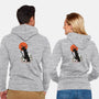 Deliverer of Darkness-unisex zip-up sweatshirt-Kasey Fleming