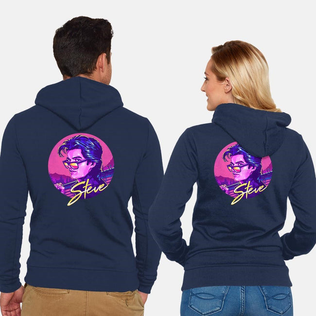 King Steve-unisex zip-up sweatshirt-zerobriant