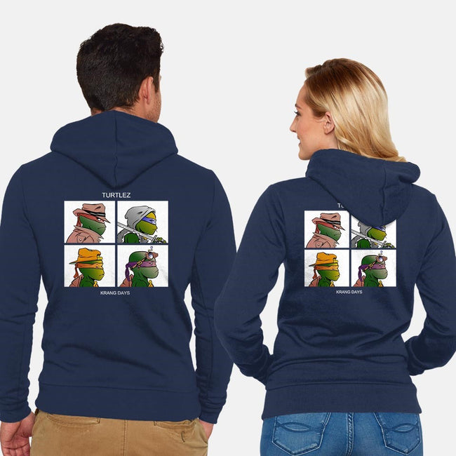 Krang Days-unisex zip-up sweatshirt-seandore