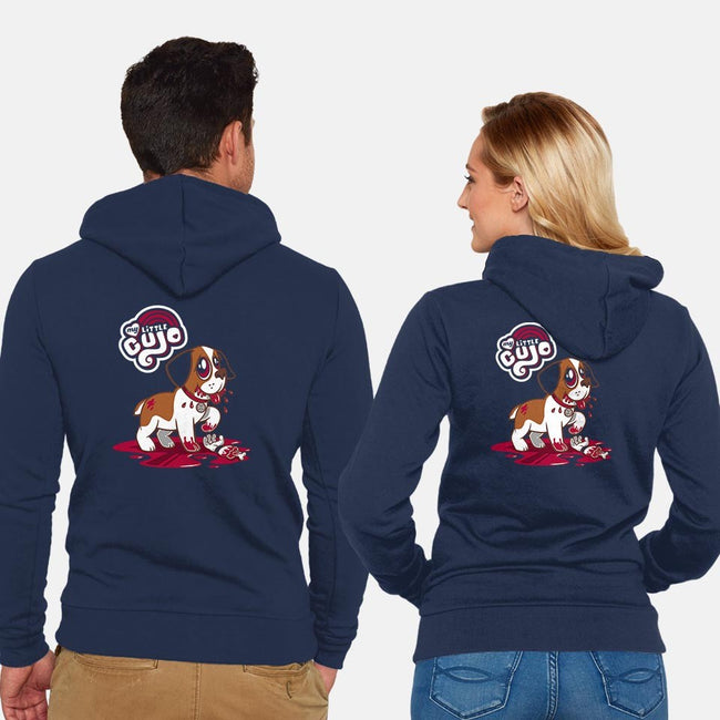 My Little Cujo-unisex zip-up sweatshirt-Nemons
