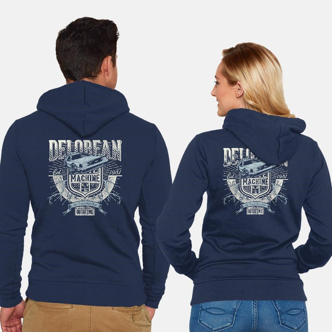OutaTime-unisex zip-up sweatshirt-CoD Designs