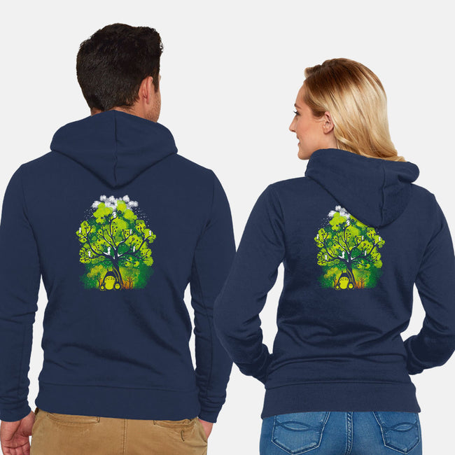 My Neighbor's Forest-unisex zip-up sweatshirt-constantine2454