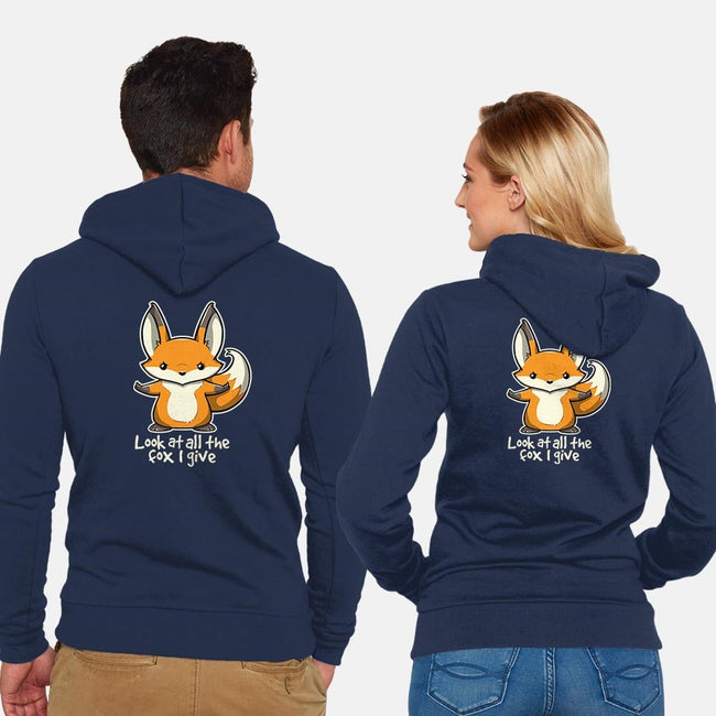 All The Fox-unisex zip-up sweatshirt-Licunatt