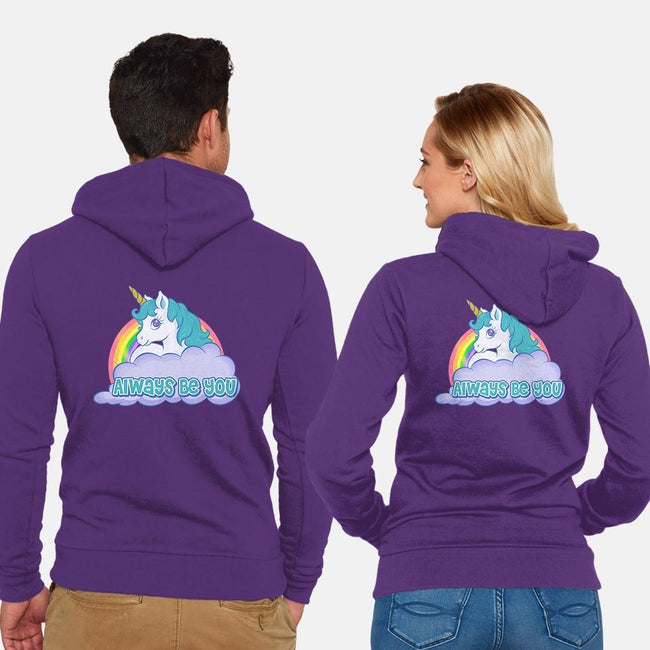 Always Be You-unisex zip-up sweatshirt-Ellador