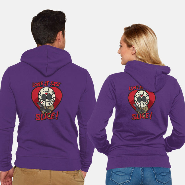 Love At First Slice!-unisex zip-up sweatshirt-jrberger