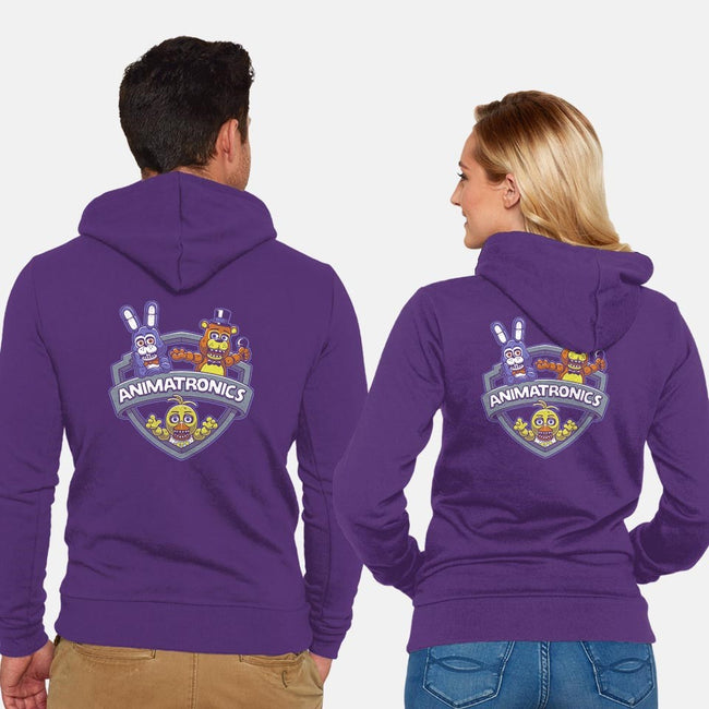 Animatronic Maniacs-unisex zip-up sweatshirt-adho1982