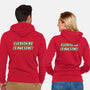Everything is Awesome-unisex zip-up sweatshirt-Fishbiscuit