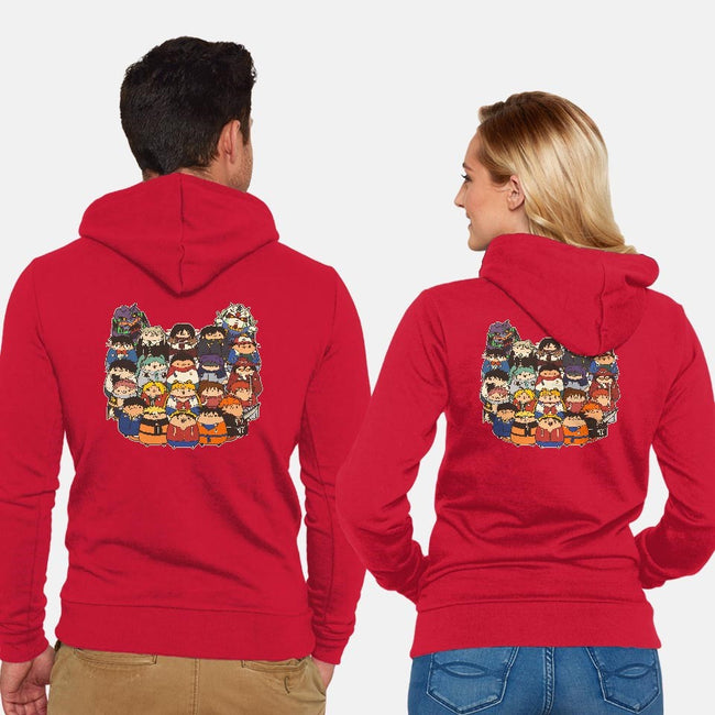 Nekonime-unisex zip-up sweatshirt-batang 9tees