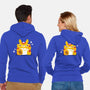 My Neighbor Maneki-Neko-unisex zip-up sweatshirt-daria rhodes