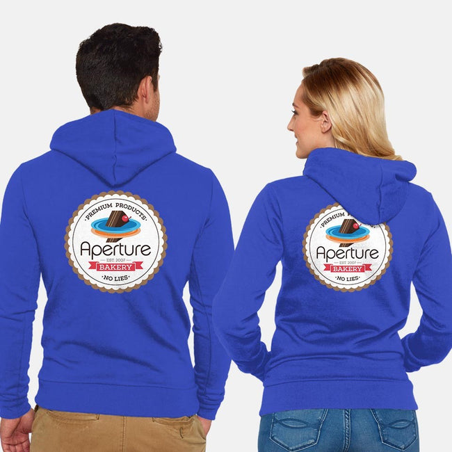 Aperture Bakery-unisex zip-up sweatshirt-Mdk7