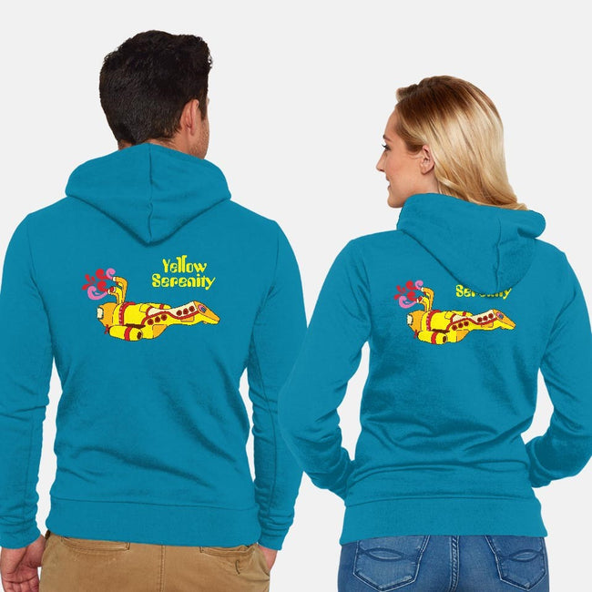 Yellow Serenity-unisex zip-up sweatshirt-KentZonestar