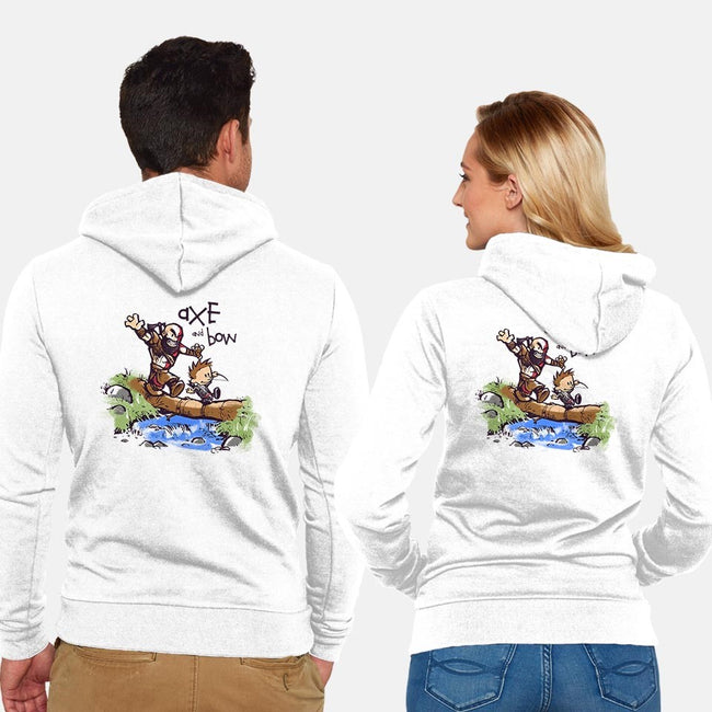 Axe & Bow-unisex zip-up sweatshirt-javiclodo