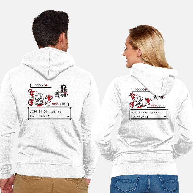 Throne Battle-unisex zip-up sweatshirt-Italiux