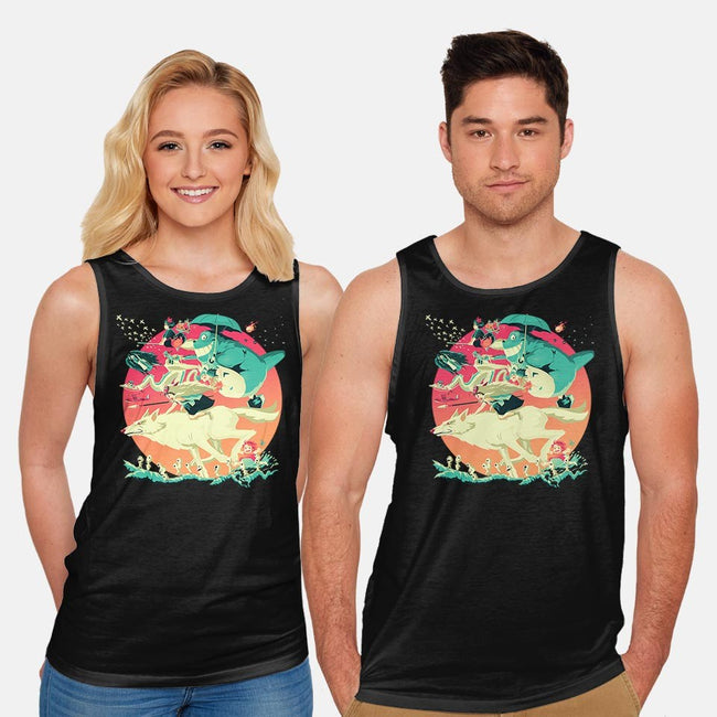 Spirited Race-unisex basic tank-El Black Bat