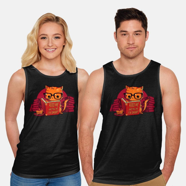 Feed Me And Tell Me I'm Smart-unisex basic tank-tobefonseca