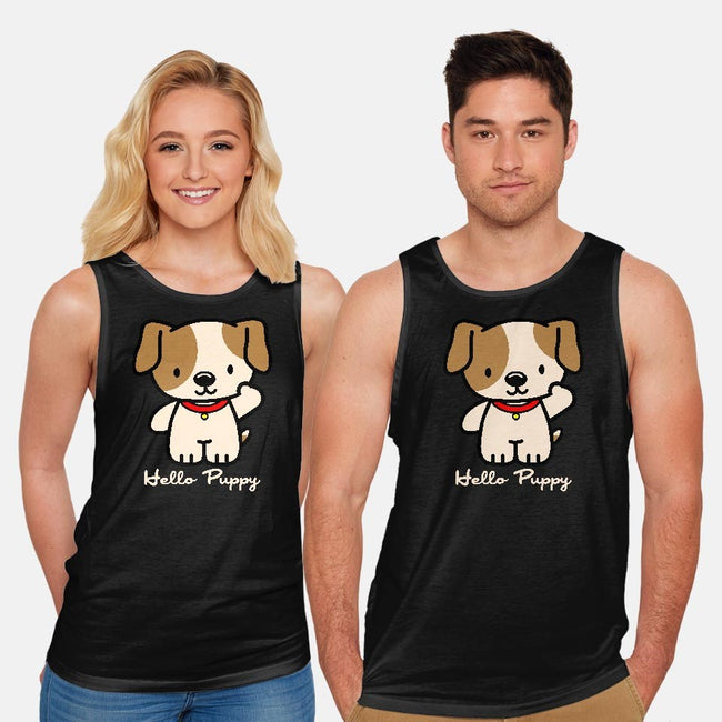 Hello Puppy-unisex basic tank-troeks