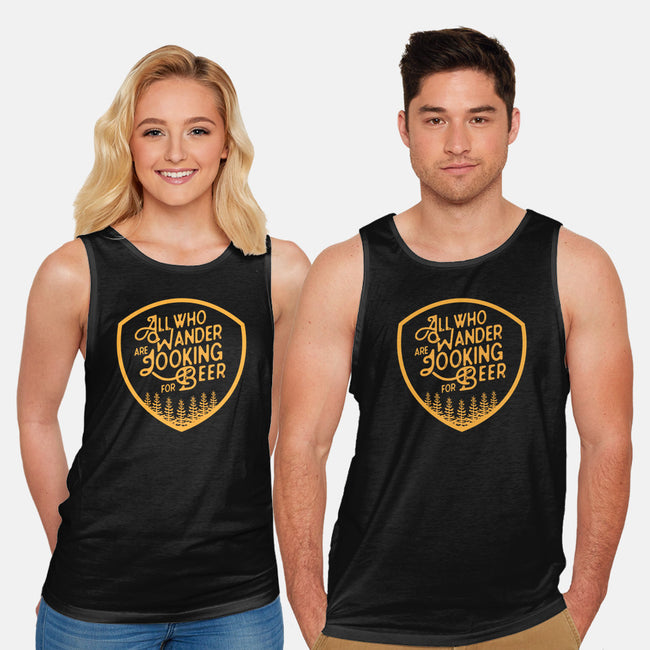 All Who Wander are Looking for Beer-unisex basic tank-beerisok