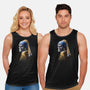 Machine with a Pearl Earring-unisex basic tank-daobiwan