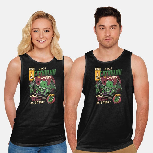 Is It a Cat Or a Monster-unisex basic tank-ilustrata