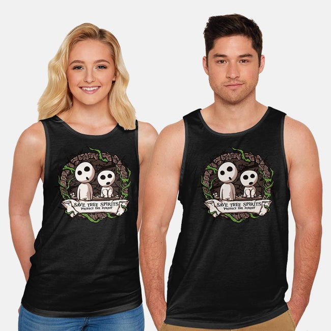 Save The Tree Spirits-unisex basic tank-ducfrench