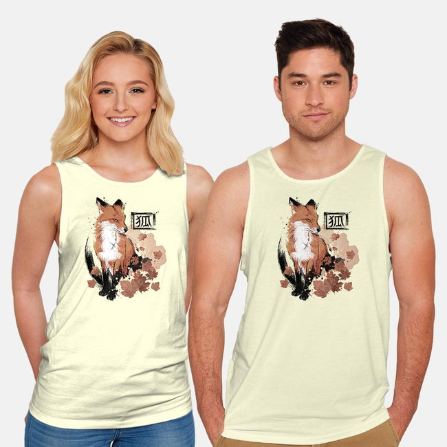 Red Fox-unisex basic tank-xMorfina